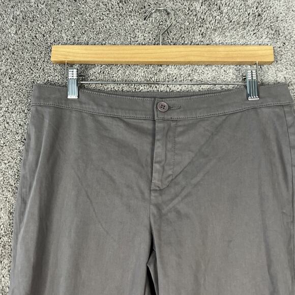 Lila Ryan Pants Womens 16 Gray Flat Front Back Pocket Stitch Fix Chinos New - Picture 3 of 10